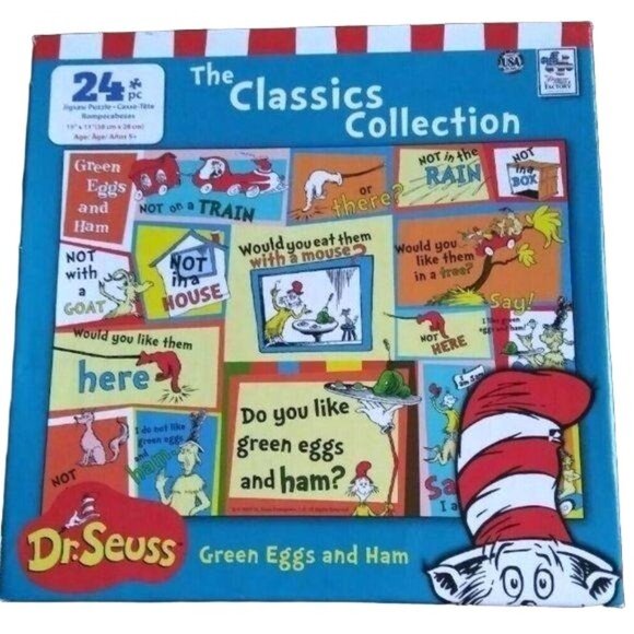 Dr Seuss The Classics Collection 24 Piece Jigsaw Puzzle Open Box Sealed Bag - Picture 2 of 6
